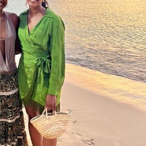 Zara Green Tie Dress